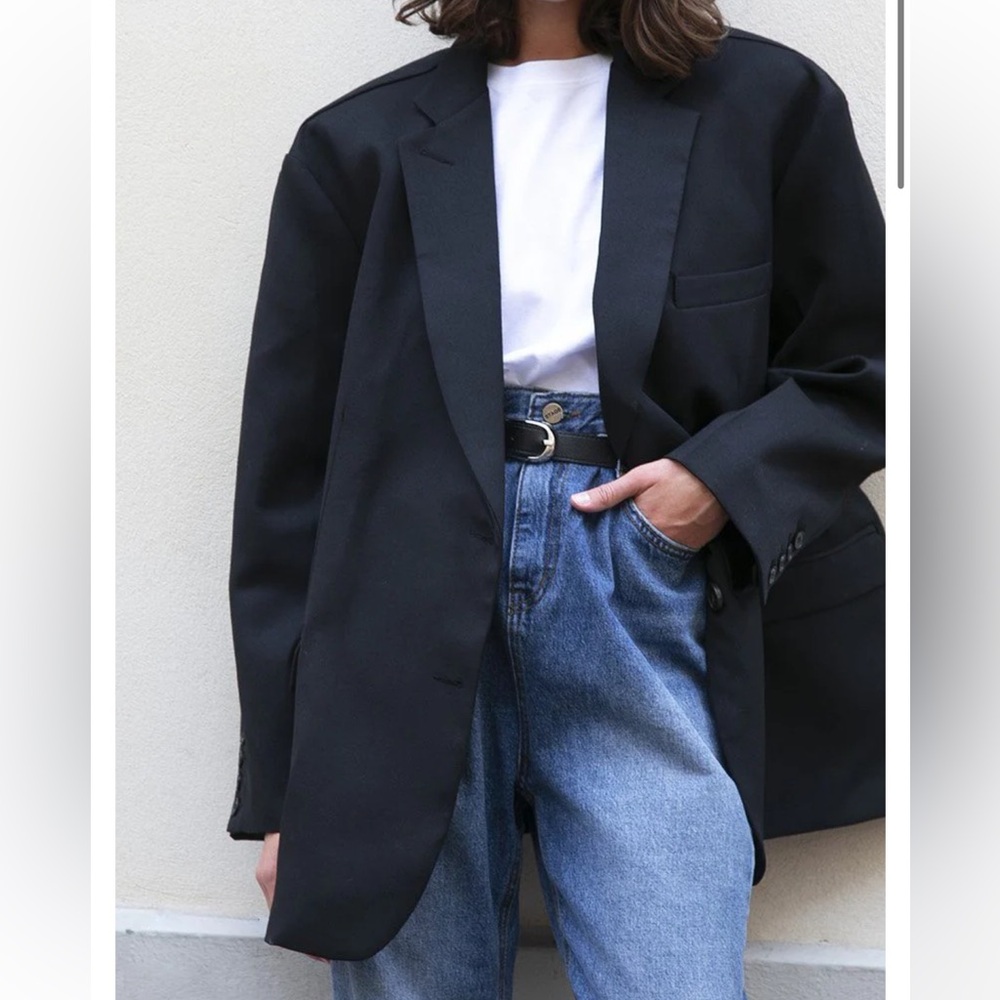 The Frankie Shop Black Bea Blazer
